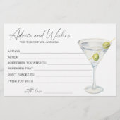 Martini Vrijgezellenfeest Advies en wensen Briefpapier (Voorkant)