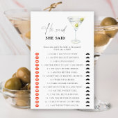 Martini vrijgezellenfeest Hij zei dat ze spel zei