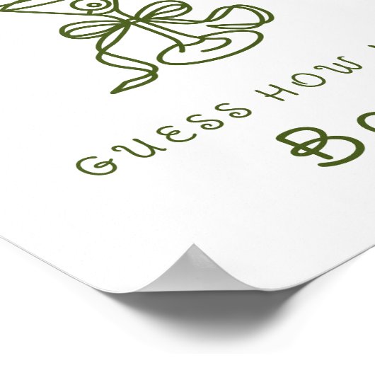 Martini Vrijgezellenfeest - Hoeveel bogen Poster (Hoek)