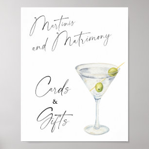 Martini Vrijgezellenfeest Kaarten en geschenken Poster
