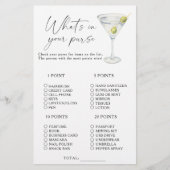 Martini Vrijgezellenfeest Wat zit er in je portemo (Voorkant)