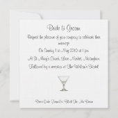 Martini Wedding Kaart (Achterkant)