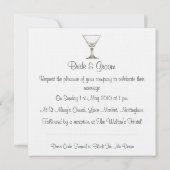 Martini Wedding Kaart (Achterkant)