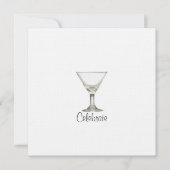 Martini Wedding Kaart (Voorkant)
