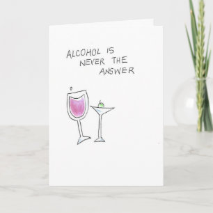 martini & wine glasses kaart