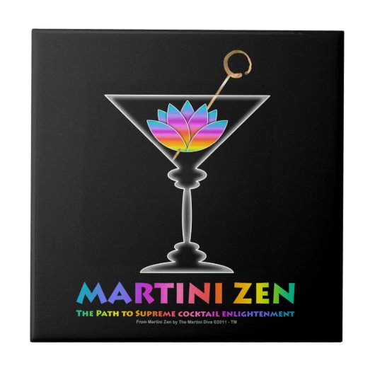 MARTINI ZEN Coaster Tegel Tegeltje (Voorkant)