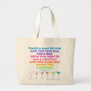 MARTINI ZEN - Happr Boodschappentas voor het Leven Grote Tote Bag
