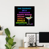 MARTINI ZEN - Happy Hour Reisposters, Print (Thuiskantoor)