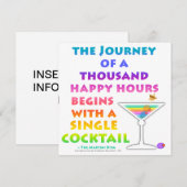 MARTINI ZEN - Happy Hour Uitnodiging (Voorkant / Achterkant)