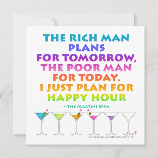 MARTINI ZEN - Plan voor de uitnodiging voor een ge (Voorkant)