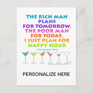 MARTINI ZEN - Plan voor een Briefkaart met een gel