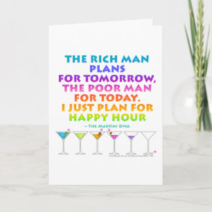 MARTINI ZEN - Plan voor Happy Hour Groet - Notitie Kaart