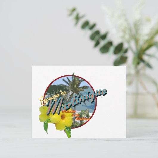 martinique2 briefkaart (Staand voorkant)