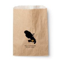 Martinique bruiloft gunst trakteren zakken, kaart 