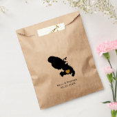 Martinique bruiloft gunst trakteren zakken, kaart bedankzakje (Gezegeld)