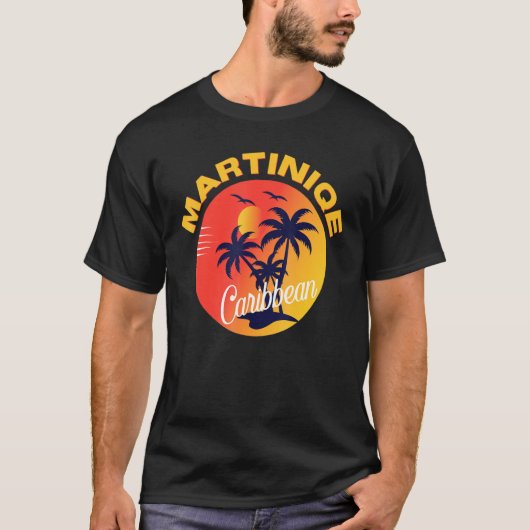 Martinique Caribbean Paradise Beauful Ocean Beac T-shirt (Voorkant)