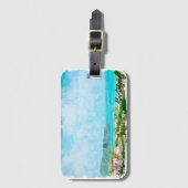 Martinique Caribisch tropisch eiland Bagagelabel (Voorkant (verticaal))