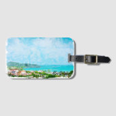 Martinique Caribisch tropisch eiland Bagagelabel (Voorkant (horizontaal))