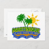 Martinique deelstaat briefkaart (Voorkant / Achterkant)