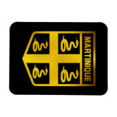 Martinique Emblem Magneet (Horizontaal)