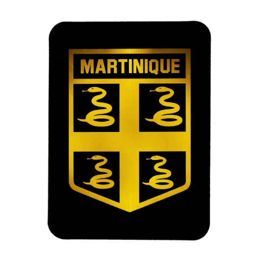 Martinique Emblem Magneet (Verticaal)