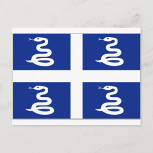 Martinique Flag Briefkaart