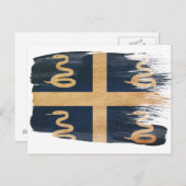 Martinique Flag Briefkaarten (Voorkant / Achterkant)