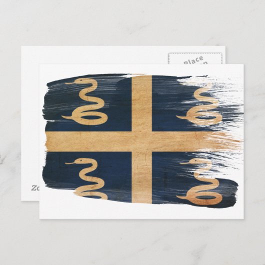 Martinique Flag Briefkaarten (Voorkant / Achterkant)