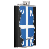 Martinique Flag Heupfles (Rechts)