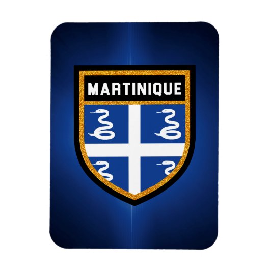 Martinique Flag Magneet (Verticaal)