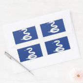 Martinique Flag Rechthoekige Sticker (Envelop)