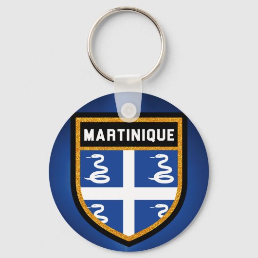 Martinique Flag Sleutelhanger (Voorkant)