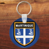 Martinique Flag Sleutelhanger (Voorkant)