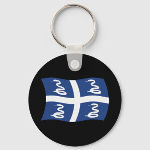 Martinique Flag Sleutelhanger