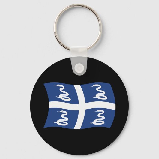 Martinique Flag Sleutelhanger (Voorkant)