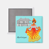 Martinique Franse Antillen Magneet (Voorkant / Achterkant)