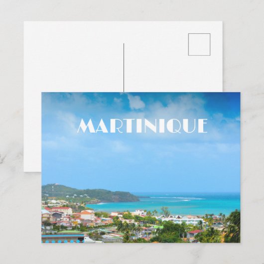 Martinique haven foto briefkaart (Voorkant / Achterkant)