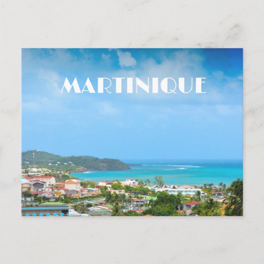 Martinique haven foto briefkaart (Voorkant)