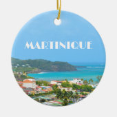 Martinique haven foto keramisch ornament (Voorkant)