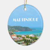 Martinique haven foto keramisch ornament (Links)