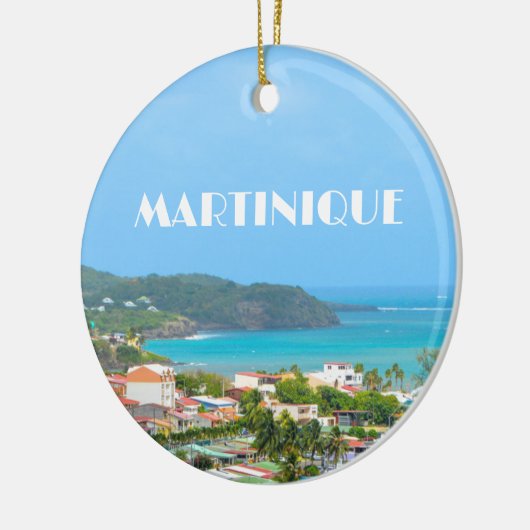 Martinique haven foto keramisch ornament (Links)