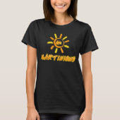 Martinique helder geel en oranje t-shirt (Voorkant)