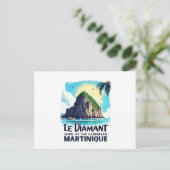 Martinique - Illustration Le Diamant Briefkaart (Staand voorkant)