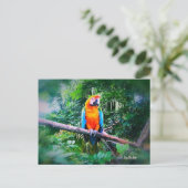 Martinique Macaw Briefkaart (Staand voorkant)