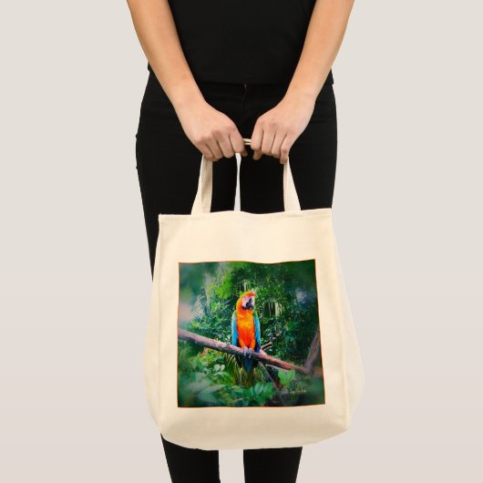Martinique Macaw Tote Bag (Voorkant (product))