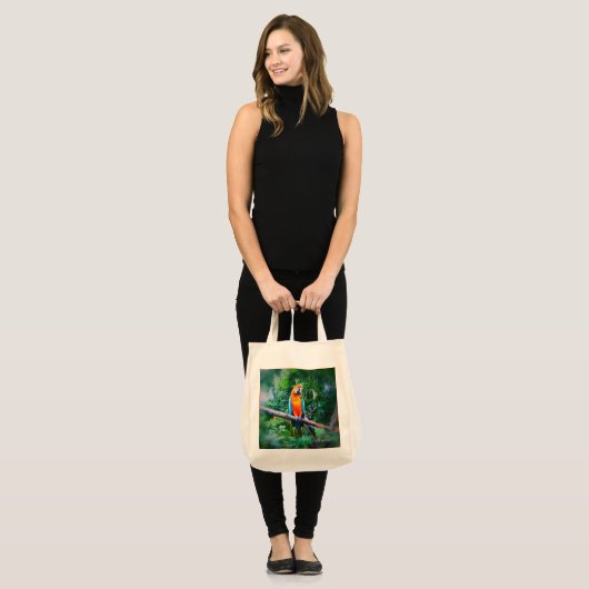 Martinique Macaw Tote Bag (Voorkant (model))