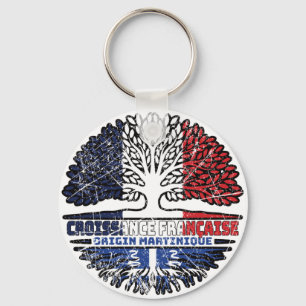 Martinique Martinican French France Tree Roots Sleutelhanger