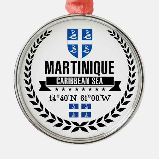 Martinique Metalen Ornament (Voorkant)
