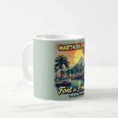 Martinique mok – Tropisch strand souvenir (Voorkant links)
