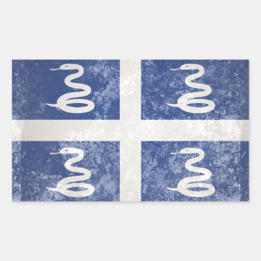 Martinique Rechthoekige Sticker (Voorkant)